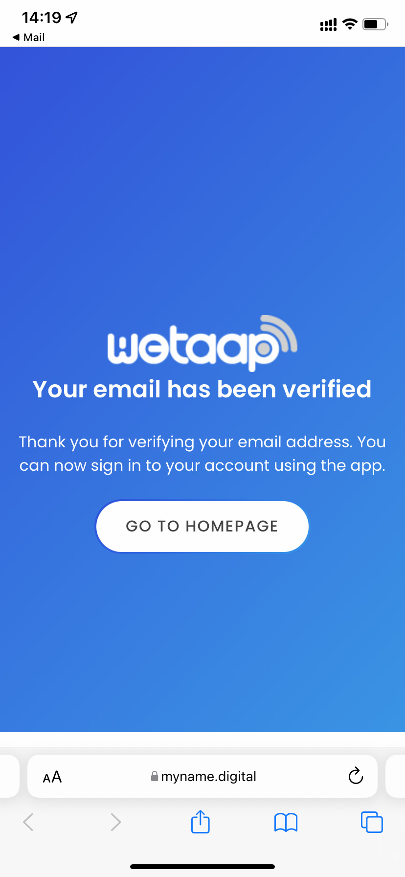 Email Verified